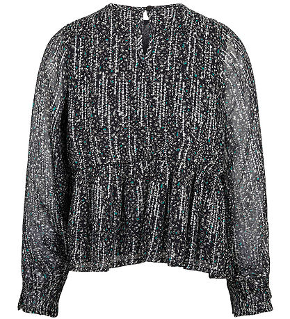 Sofie Schnoor Girls Bluse - Sort m. M?nster/Glimmer