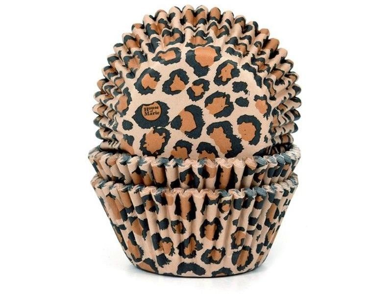 House of Marie Muffin Backform Leopard 50 Stück Cupcake und Muffin-Backform
