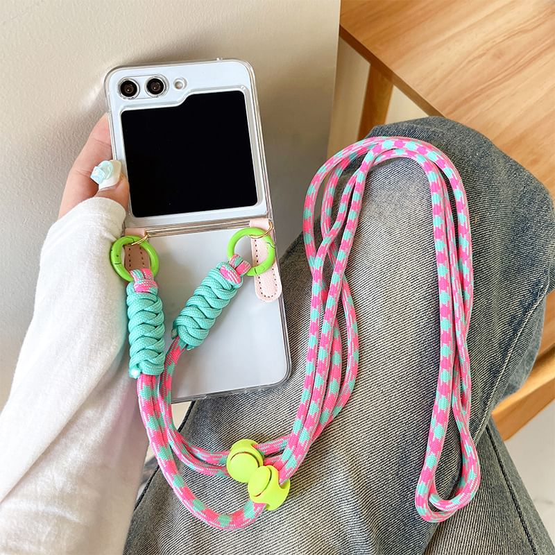 likamika - Transparant Lanyard Telefoonhoesje - Samsung Flip / Fold