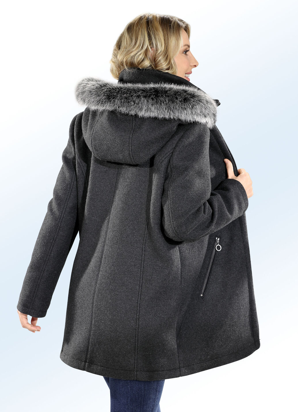 Jacke in stilvoller Schnittführung