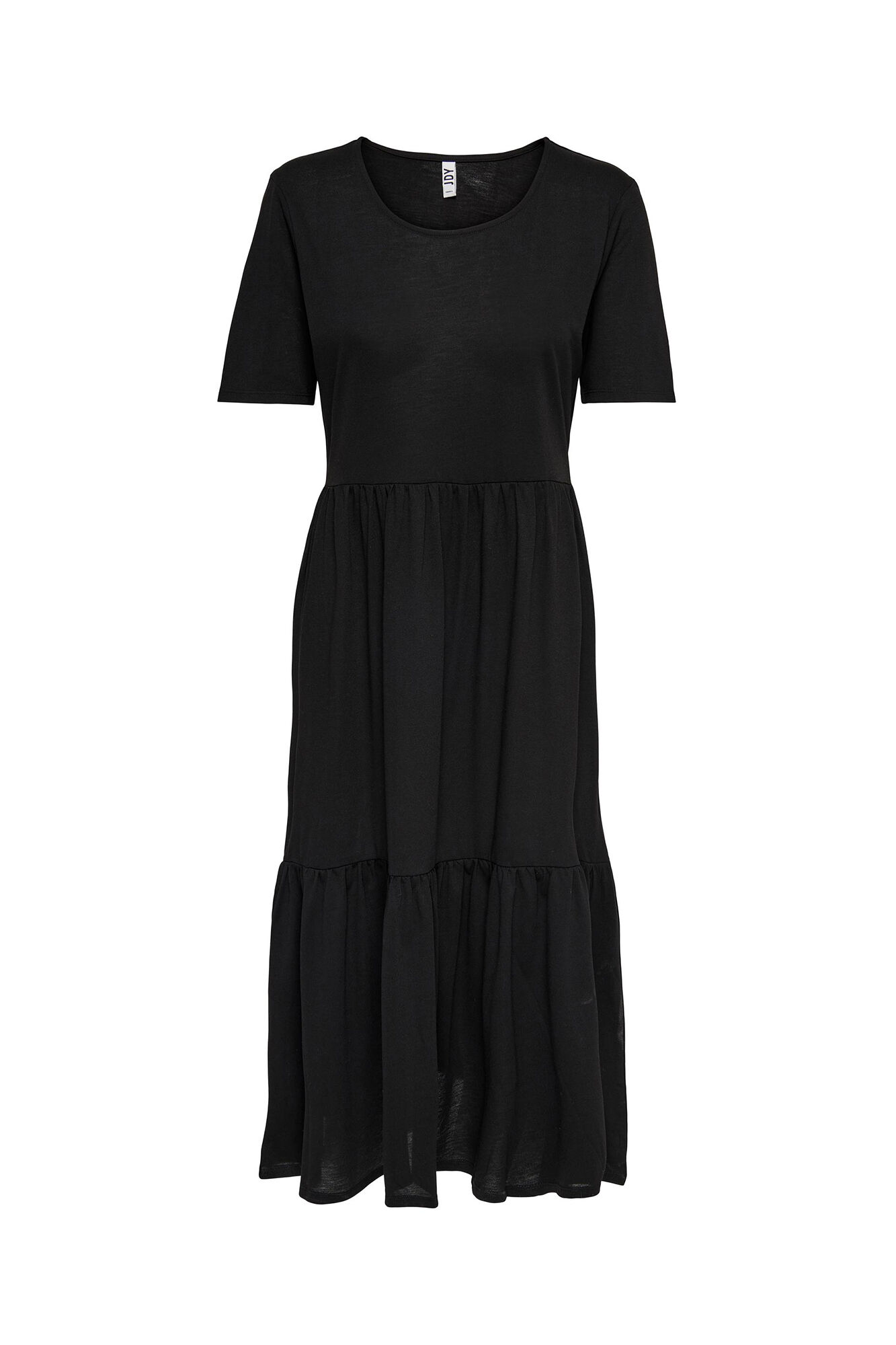 Vestido midi de manga curta