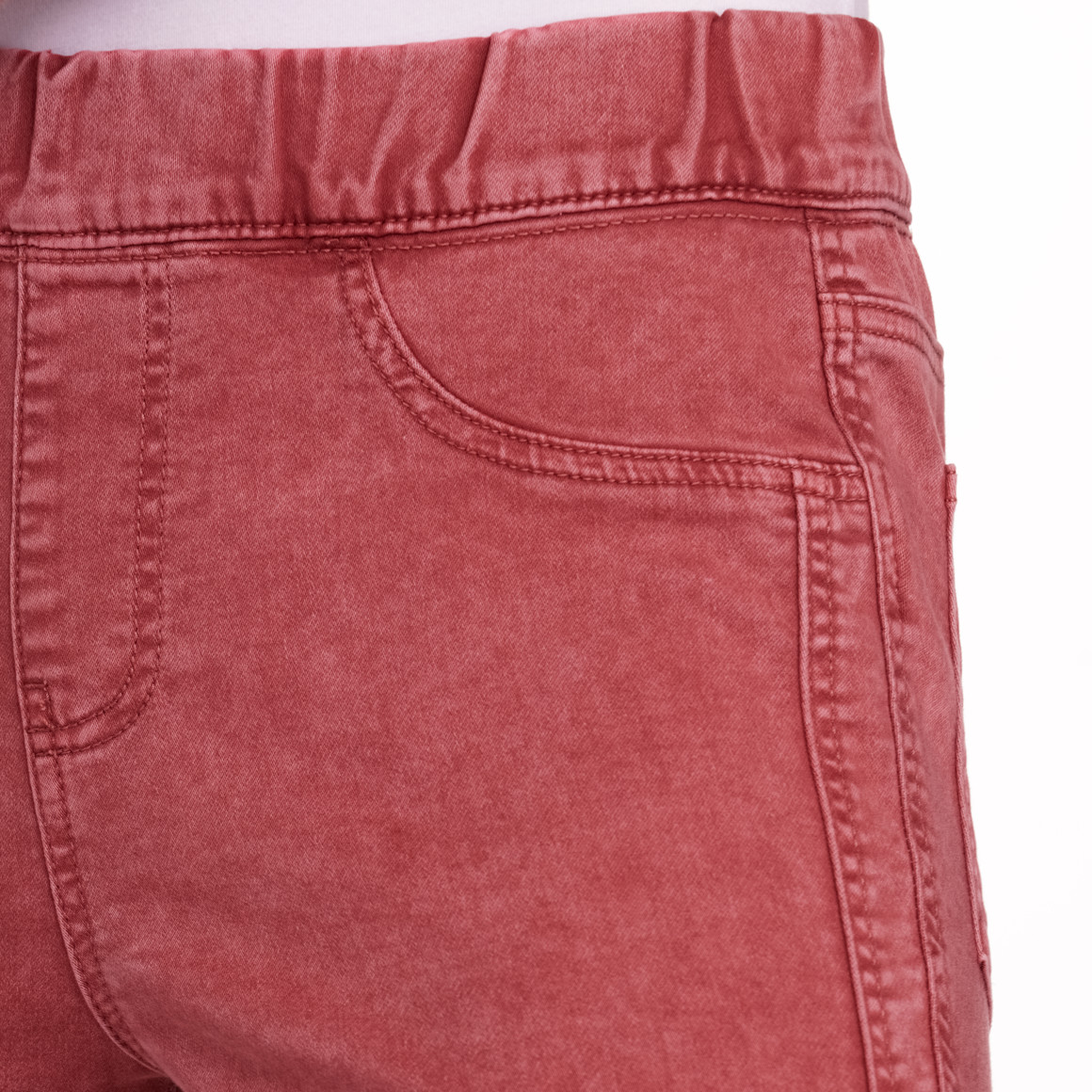 Gina Benotti Damen Jeggings mit Elastikbund rostrot