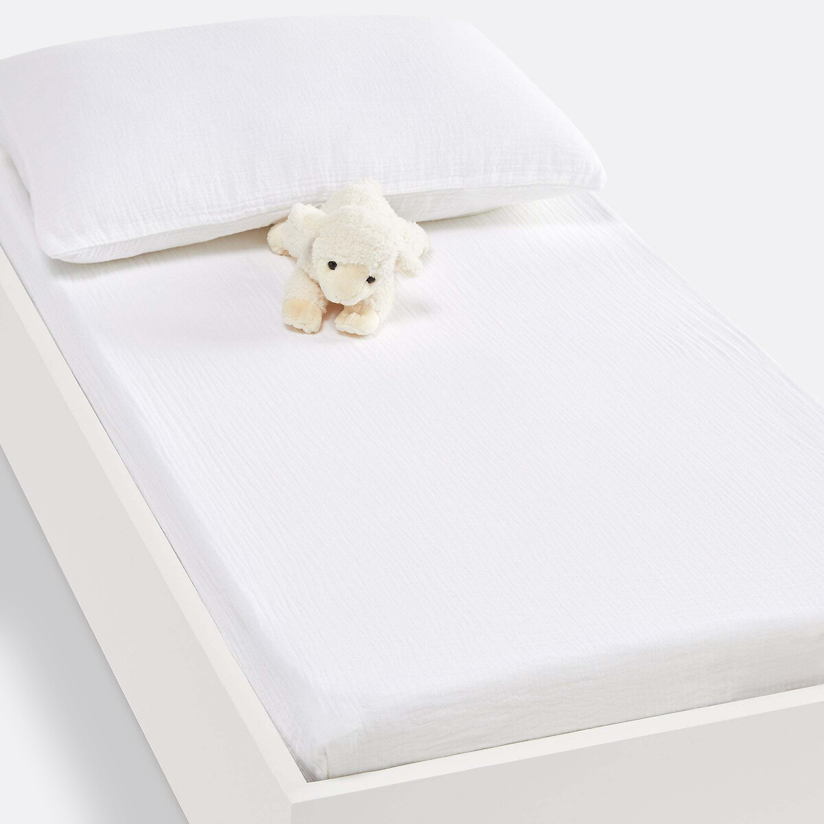 LA REDOUTE INTERIEURS<br>Lençol de berço com elástico, liso, Kumla