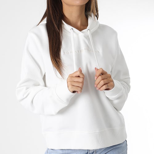 Sweat Capuche Femme Regular Frosted Corp Logo 8856 Beige Clair