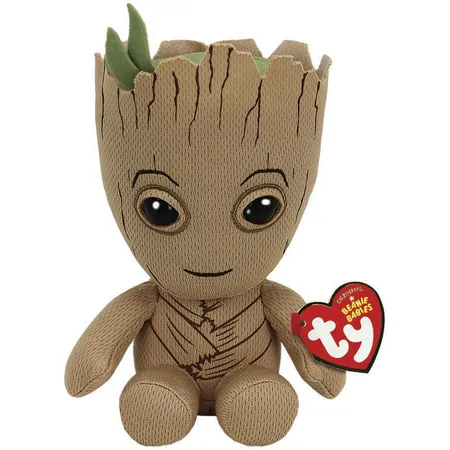 ty Marvel Avengers Plüsch Beanie Baby Groot, 15 cm