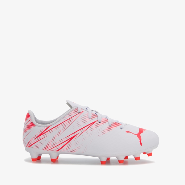 Puma Attacanto FG kinder voetbalschoenen wit/rood