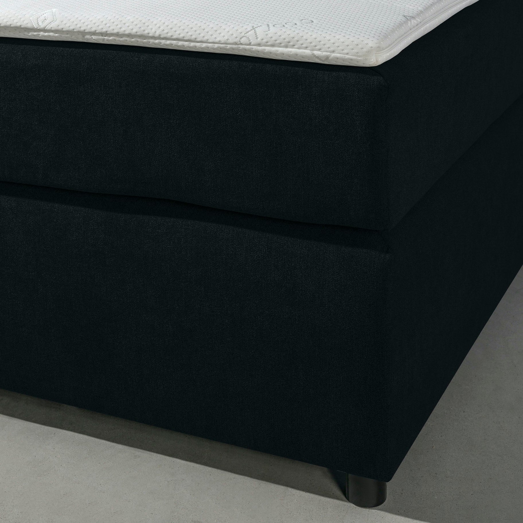 MÃ¶rgenn Boxspring Marseille - Pocketvering - Zwart - 140x200