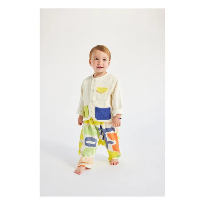 Bobo Choses Veste Color Block | Ecru