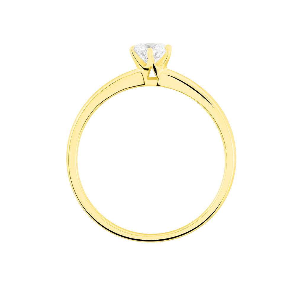 Bague Solitaire Natalia Or Jaune Diamant