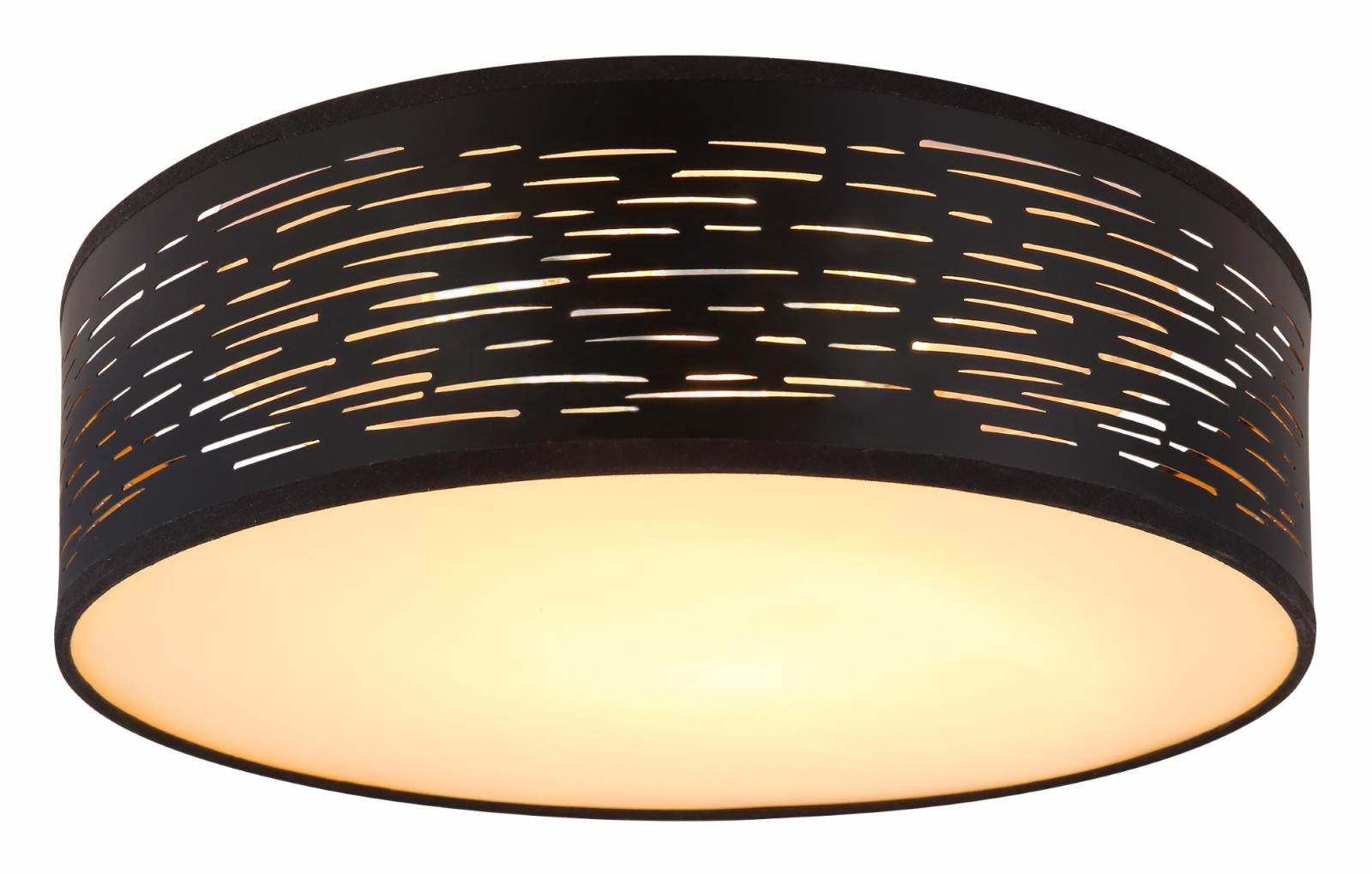 LED-Deckenleuchte- schwarz - Gold - 38 cm