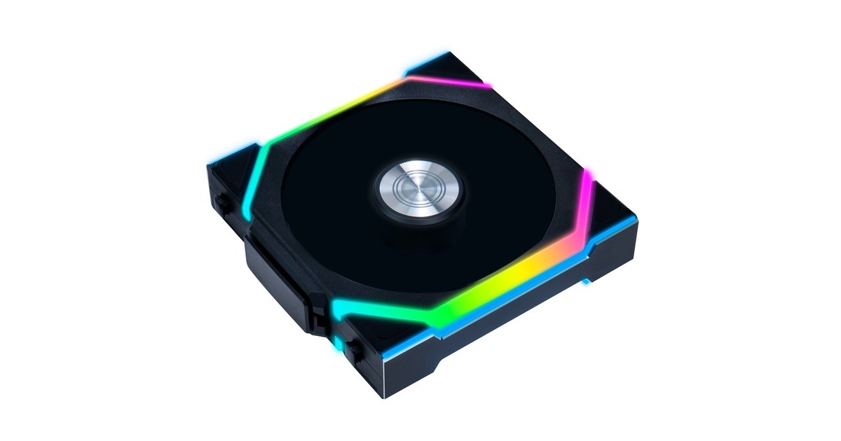 Lian LiUNI FAN SL120 Wireless Reverse Blade RGB case fan  (Zwart, 120 x 124.5 x 28 mm, PWM)