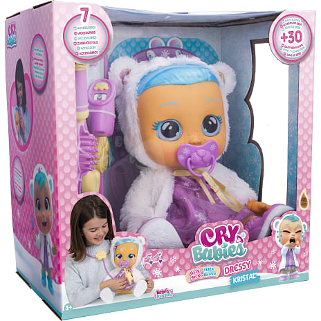 Cry Babies Kristal Syg og Rask Igen dukke