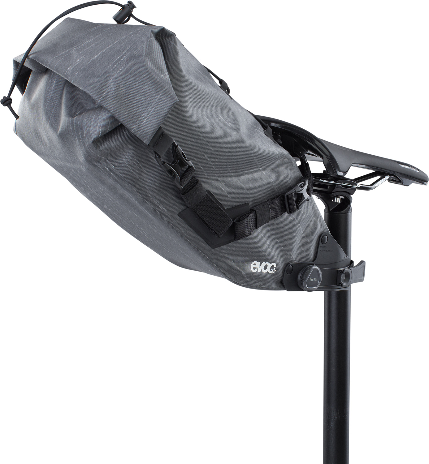 EVOC Seat Pack BOA WP Sadeltaske Carbongrå 6 L
