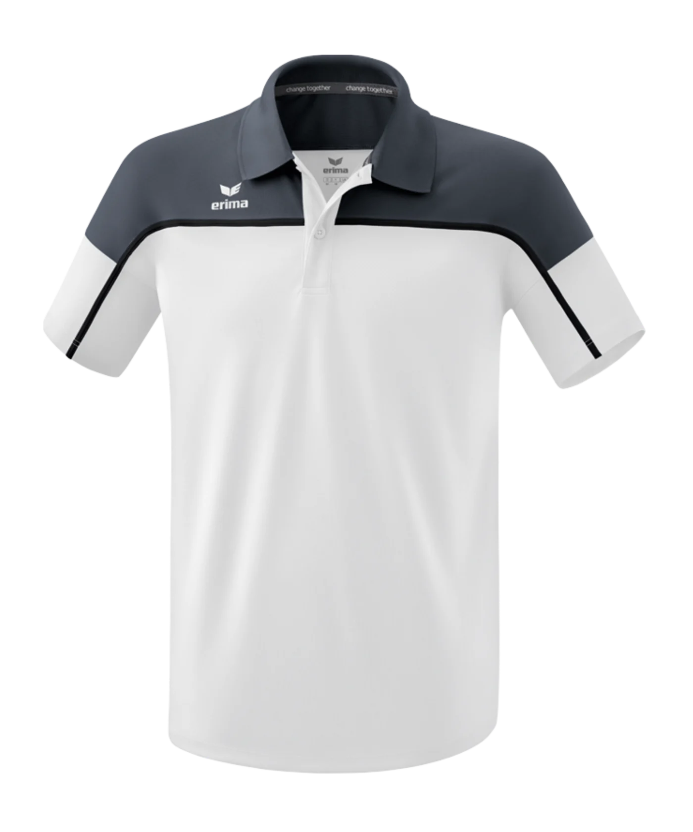 Erima Change by Poloshirt Weiss Grau