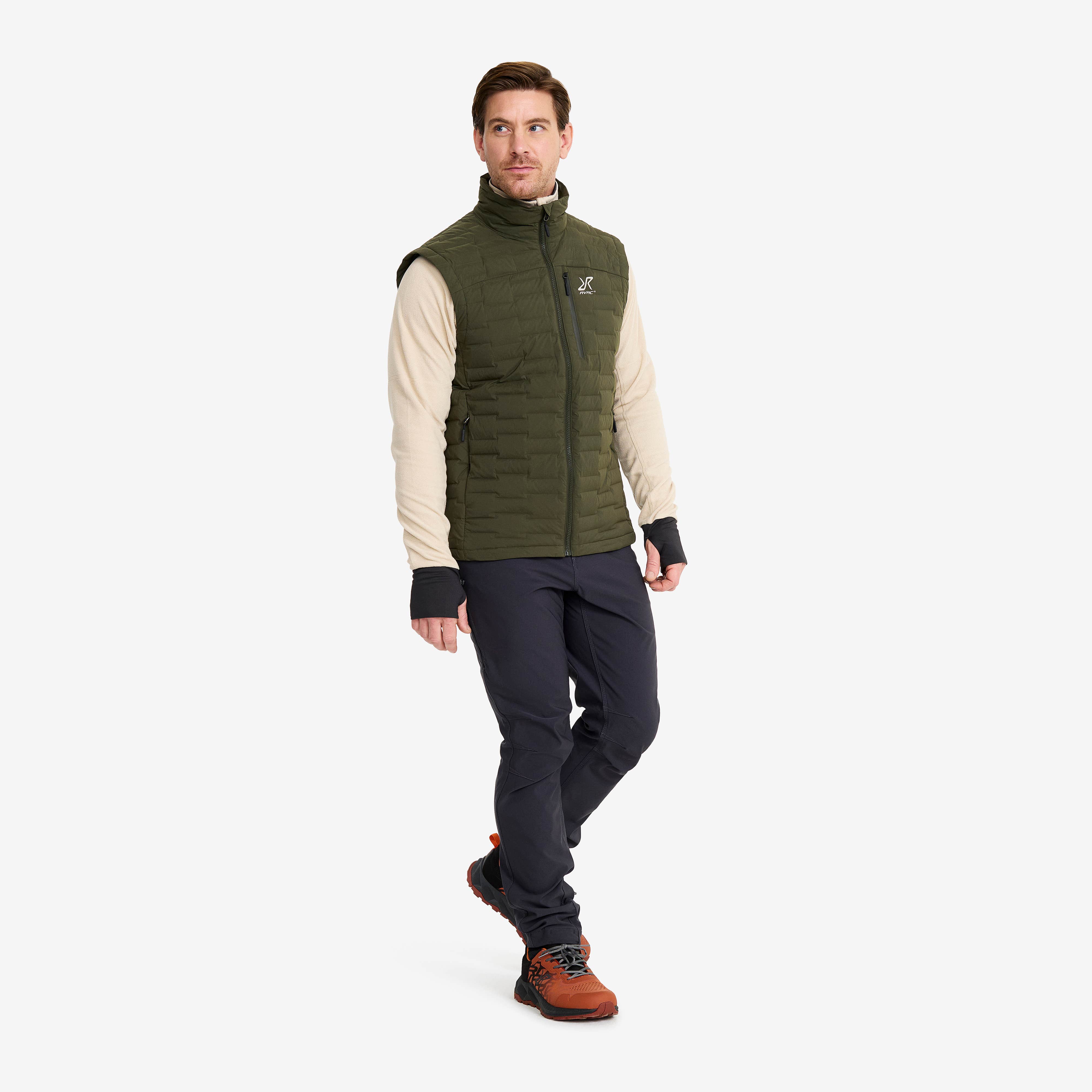 Flex Stretch Down Vest Herre Forest Night
