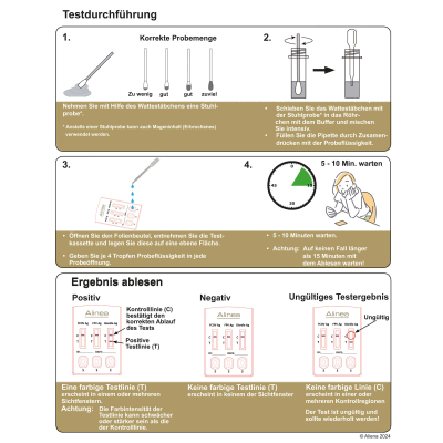 Alinea Heimtest Parasiten/Infektionen bei Katzen 1Test
