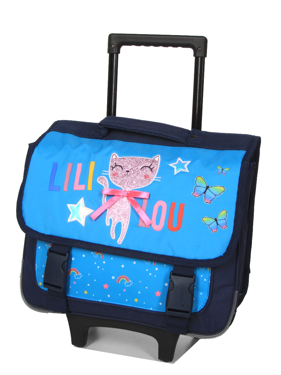 Cartable À roulettes Lili Lou Butterfly 38 cm