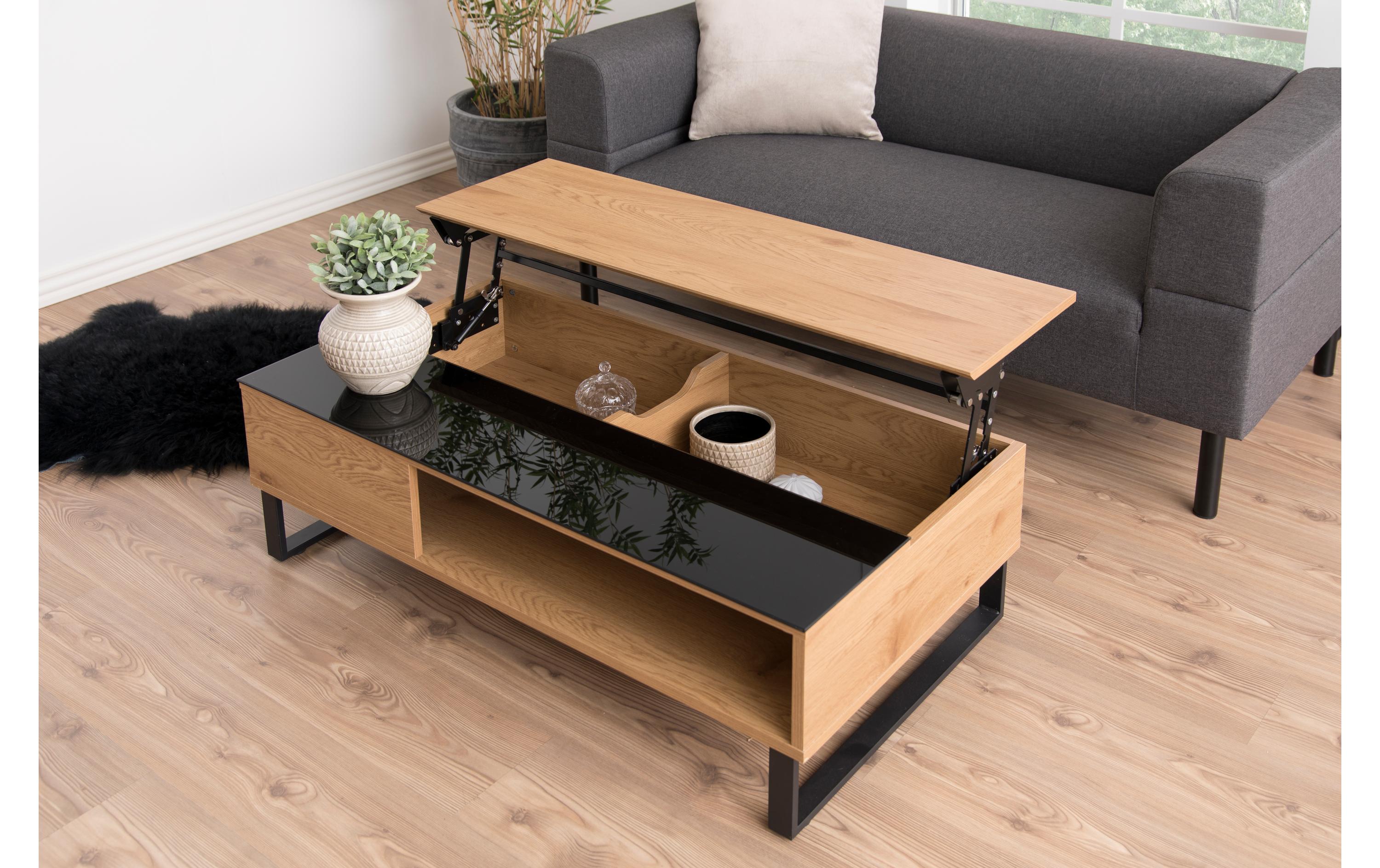 Couchtisch Azalea Nature/Schwarz<br>Wohnzimmertisch
