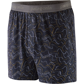 Patagonia Essential Boxers Funktionsshorts Small Currents: Pitch Blue Herren