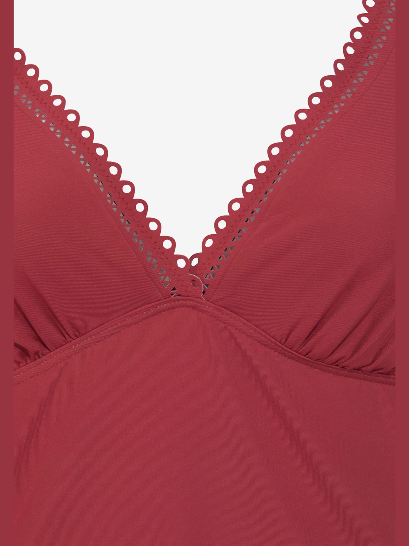 Haut de maillot de bain à armatures bord découpé au laser tendance