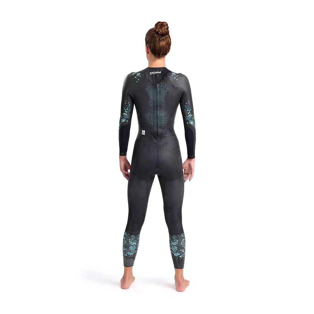 Arena POWERSKIN STORM BZ - Combinaison trifonction 4/1.5 mm Femme coral blue black