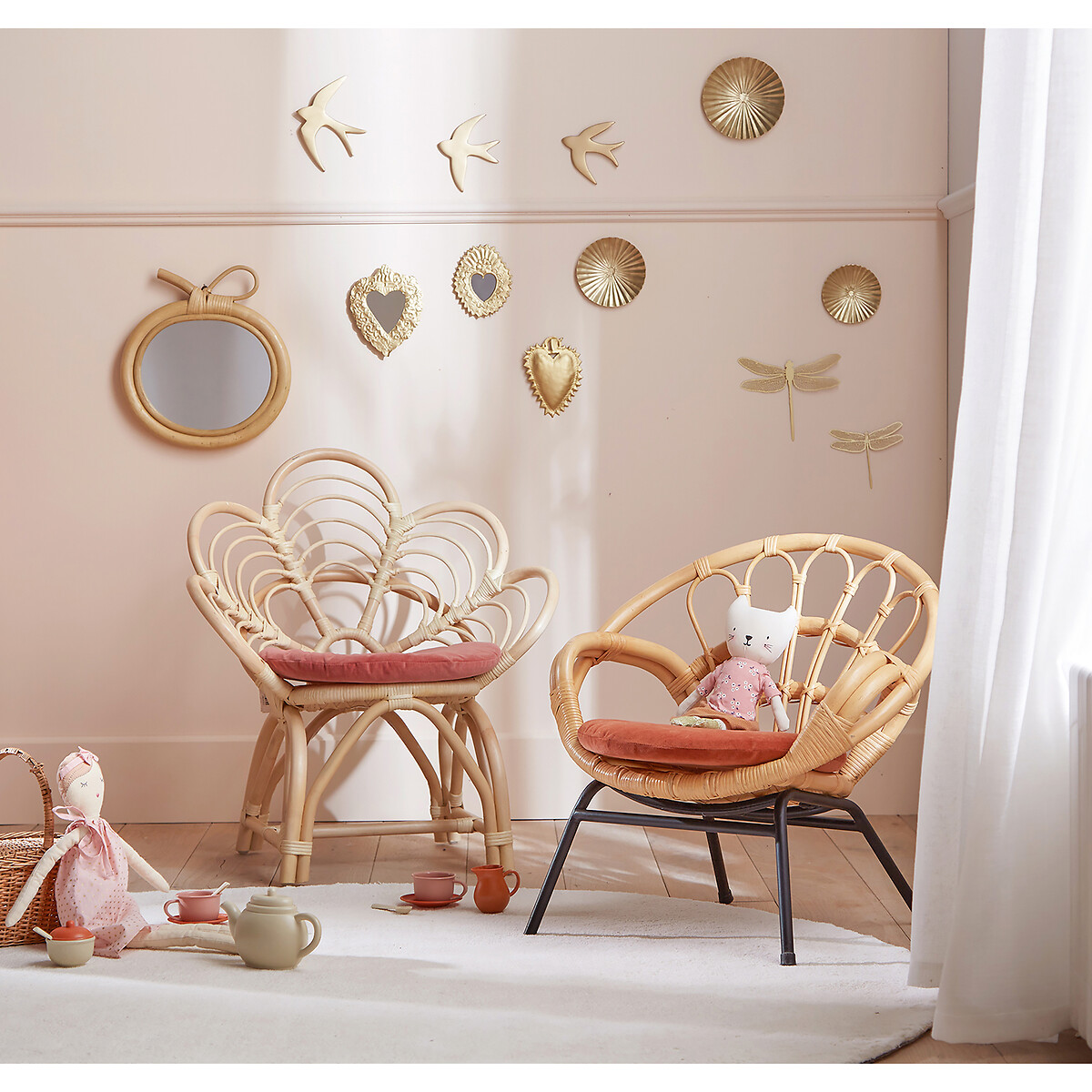 LA REDOUTE INTERIEURS<br>Conjunto de 3 decorações de parede de pássaros, Strakaza