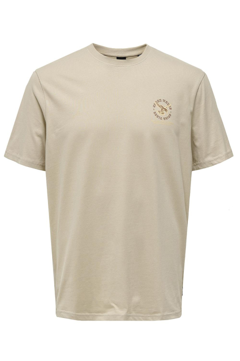 Only & Sons beige heren t-shirt