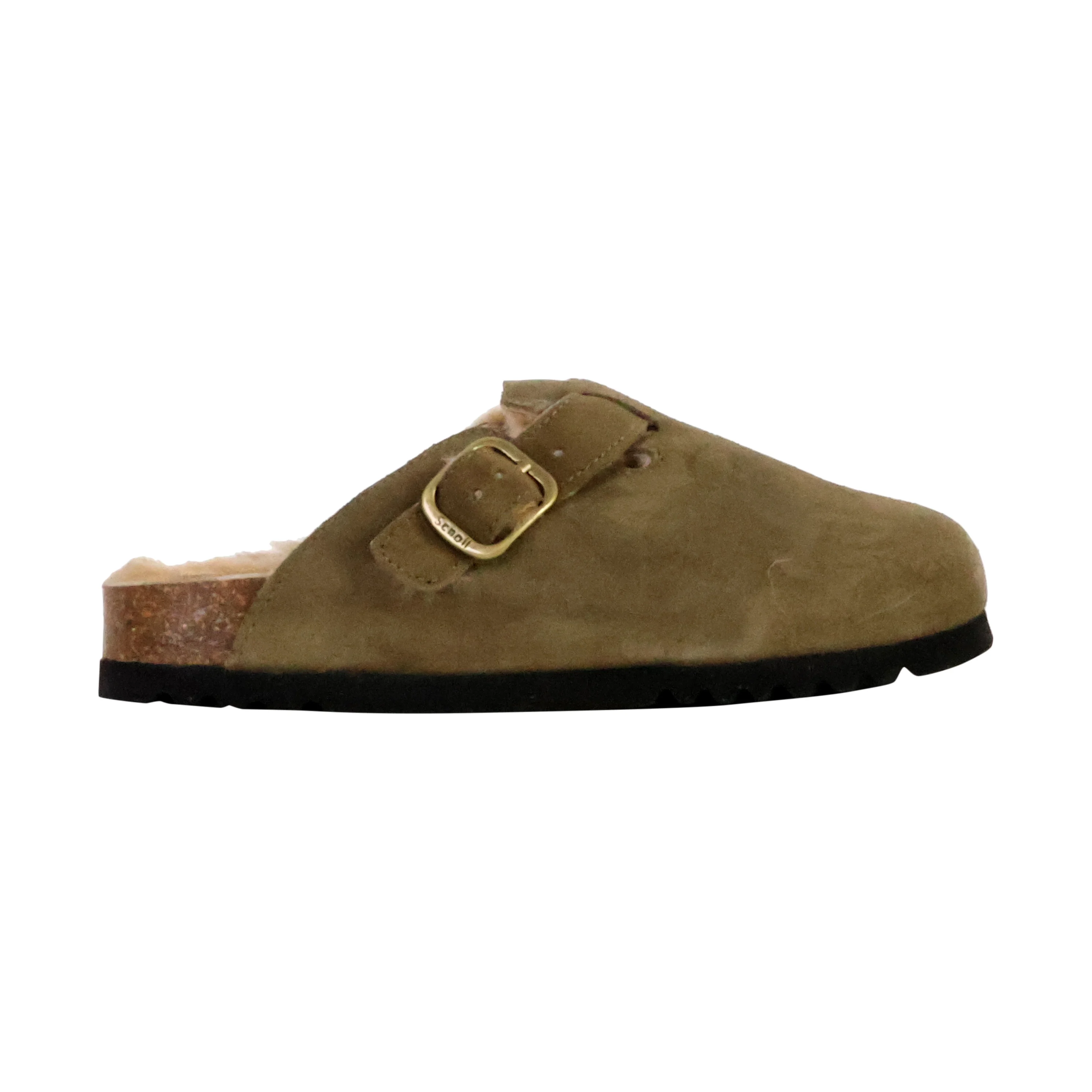 Mules cuirfae new f | Kaki