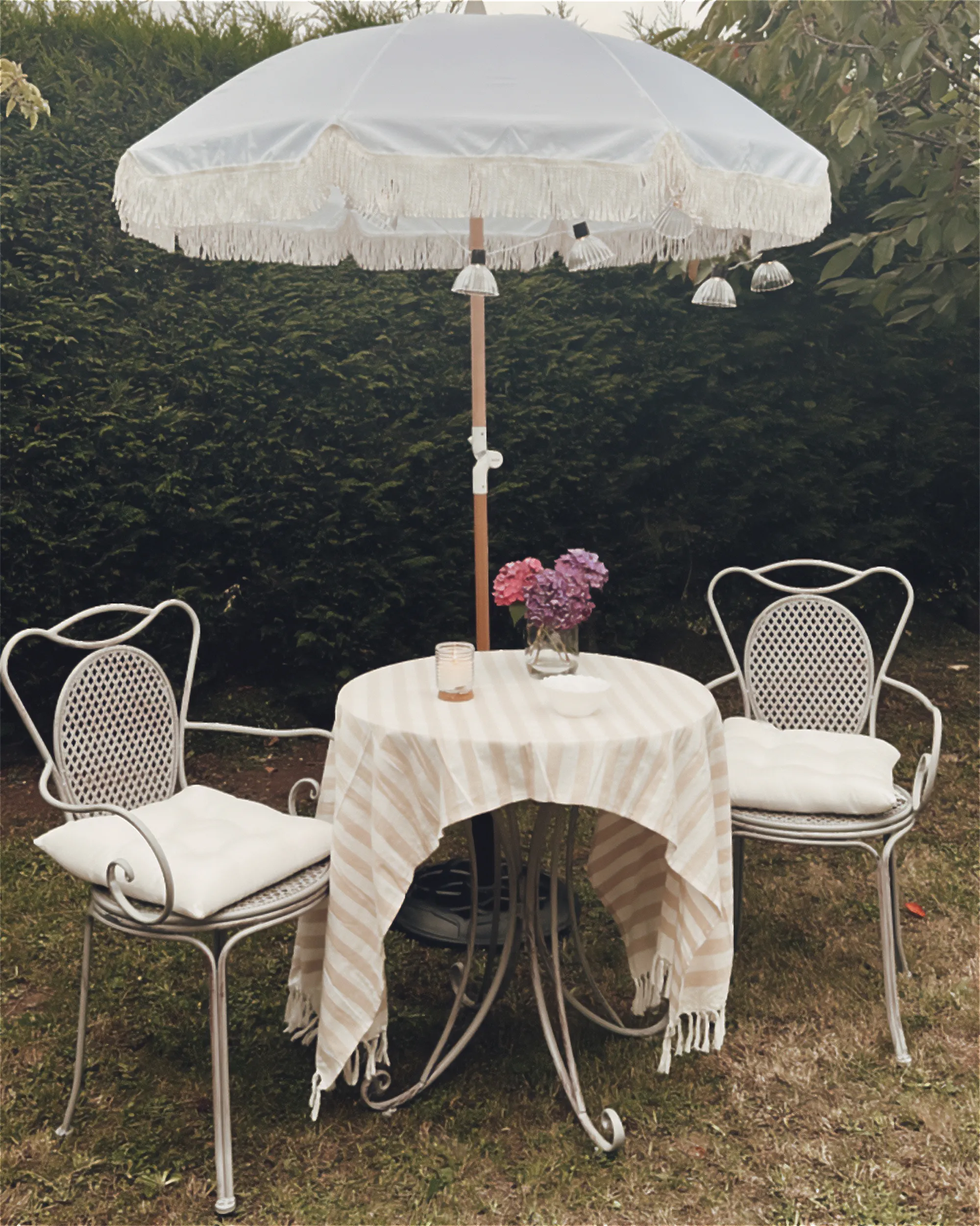 Set van 2 tuinstoelen CILENTO Metaal Grijs