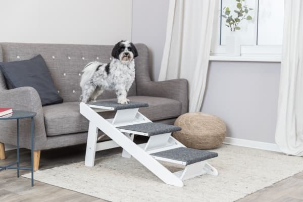 Trixie Ramp, folding steps, MDF, 44 × 46 × 106 cm, white