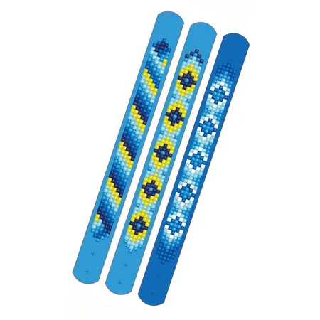 Pracht Diamond Dotzies Armbänder 3er Set blau