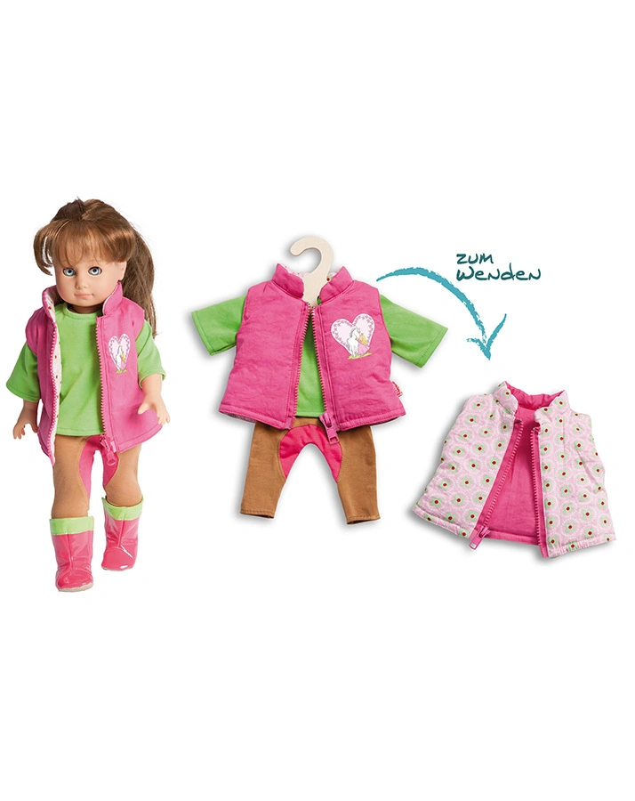 Puppenkleidung REITEROUTFIT 3-teilig klein (28-35 cm)