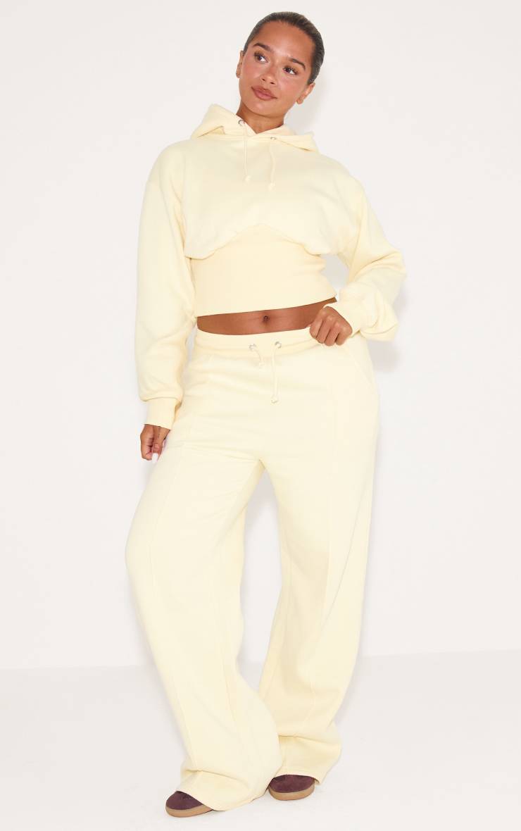 Citron Sweat À Casynthétiqueche Court Taille Froncée Shape