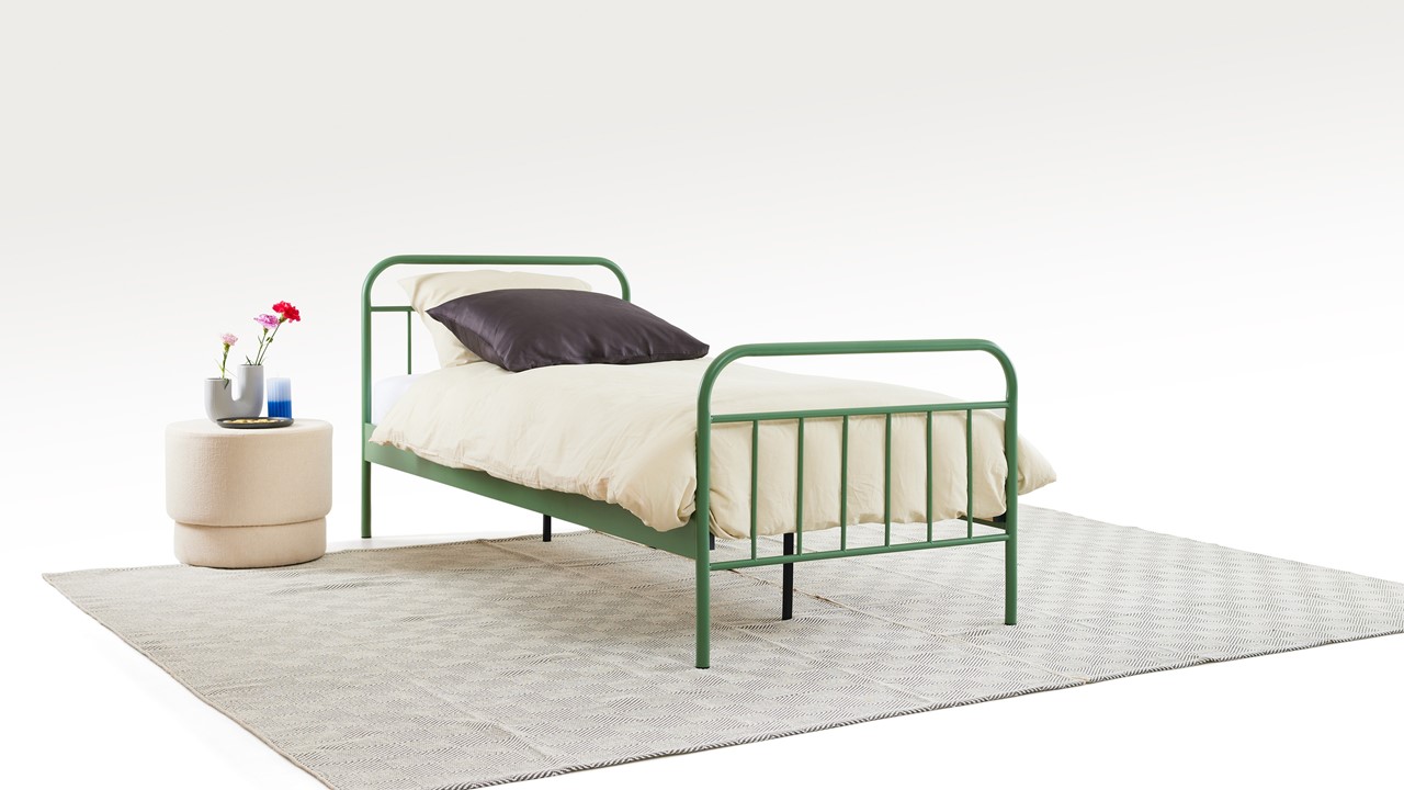 Bed Alex 1-persoons groen