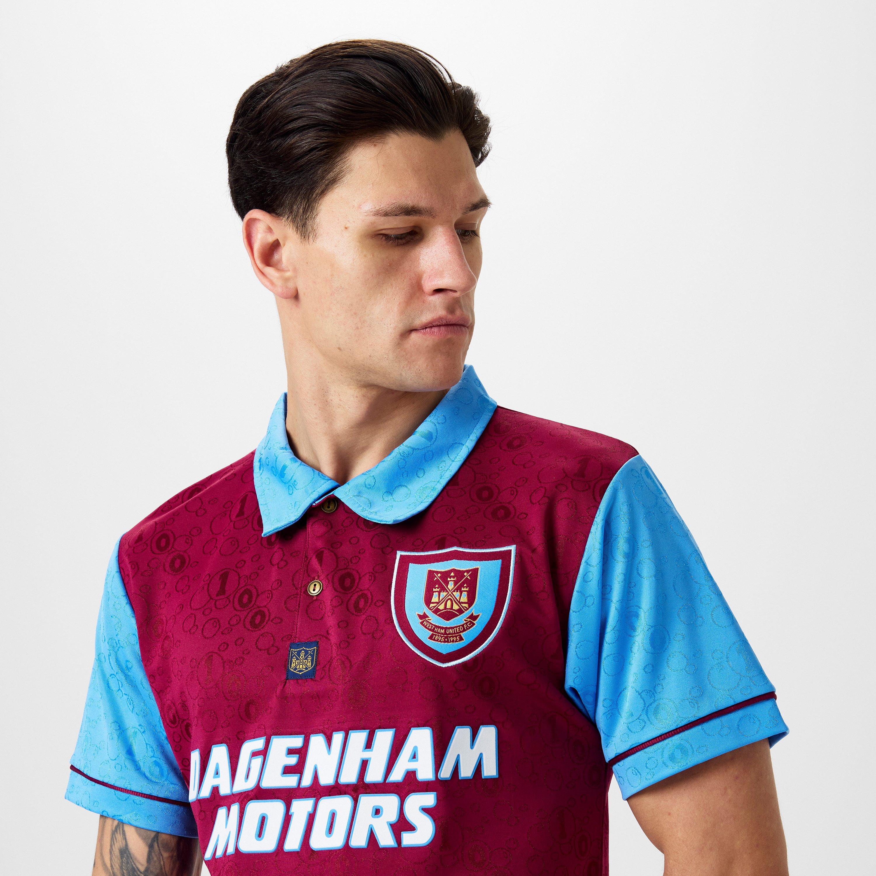 Score Draw ScoreDraw West Ham United Home Centenary Shirt 1995 Adults