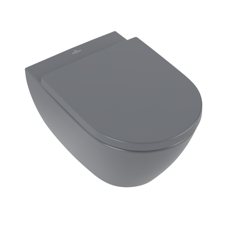 Villeroy en Boch Subway 2.0 randloos toilet met DirectFlush en CeramicPlus grafiet
