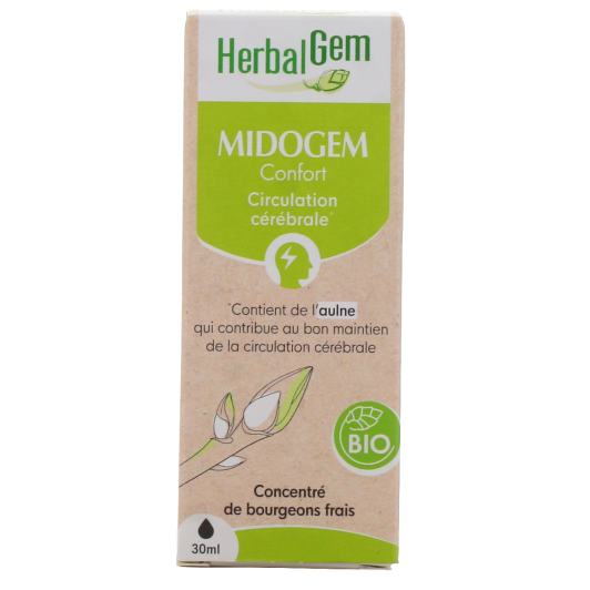 Herbalgem Midogem Confort circulation cérébrale - Gemmothérapie