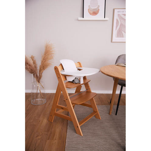 Tablette Click Tray pour chaise haute Alpha+ - Blanc - HAUCK
