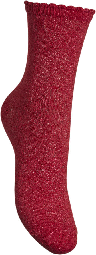 Pieces PCSEBBY GLITTER LONG SOCKS NOOS BC Bittersweet/toned lurex