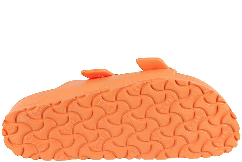 BIRKENSTOCK ARIZONA EVA PAPAYA SLIPPERS I ORANGE PU