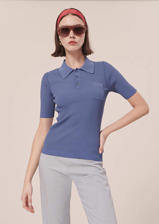 Pull Pambleu marine en maille