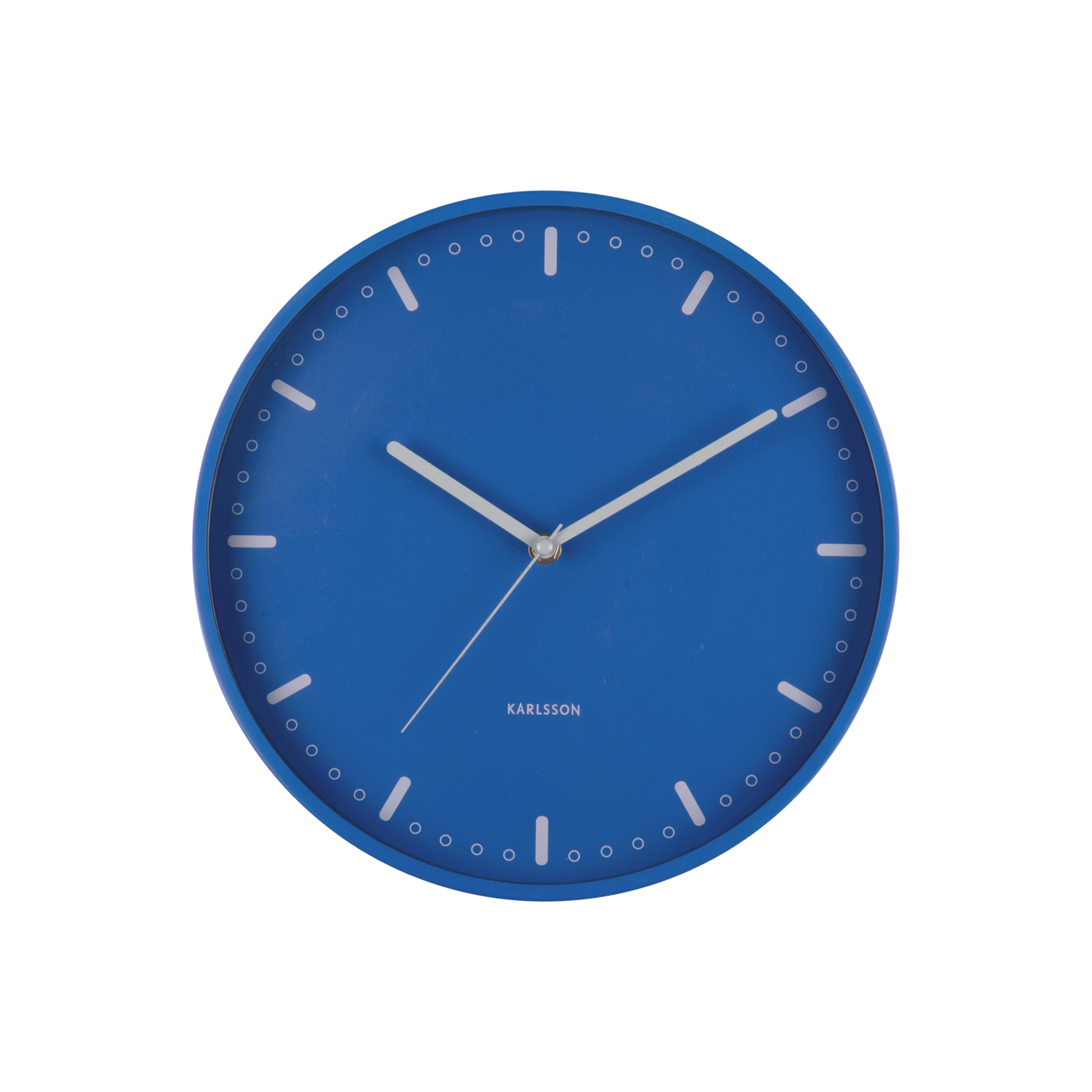 Wandklok Cool Retro Kobaltblauw