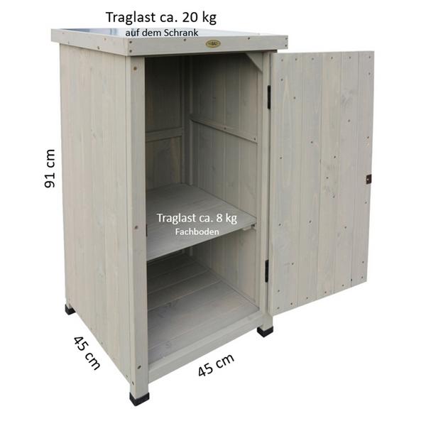 Habau Gartenschrank, ca. B45/H91/T45 cm