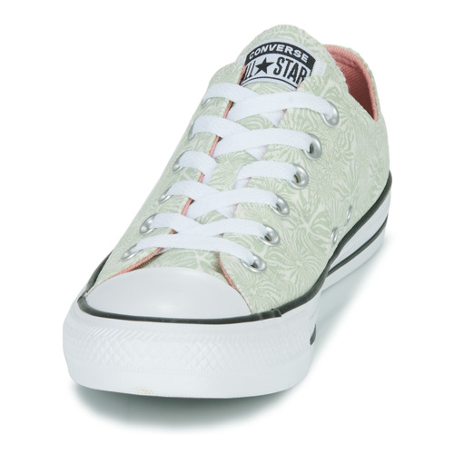 Converse - CHUCK TAYLOR ALL STAR FLORAL OX - Vert / Blanc