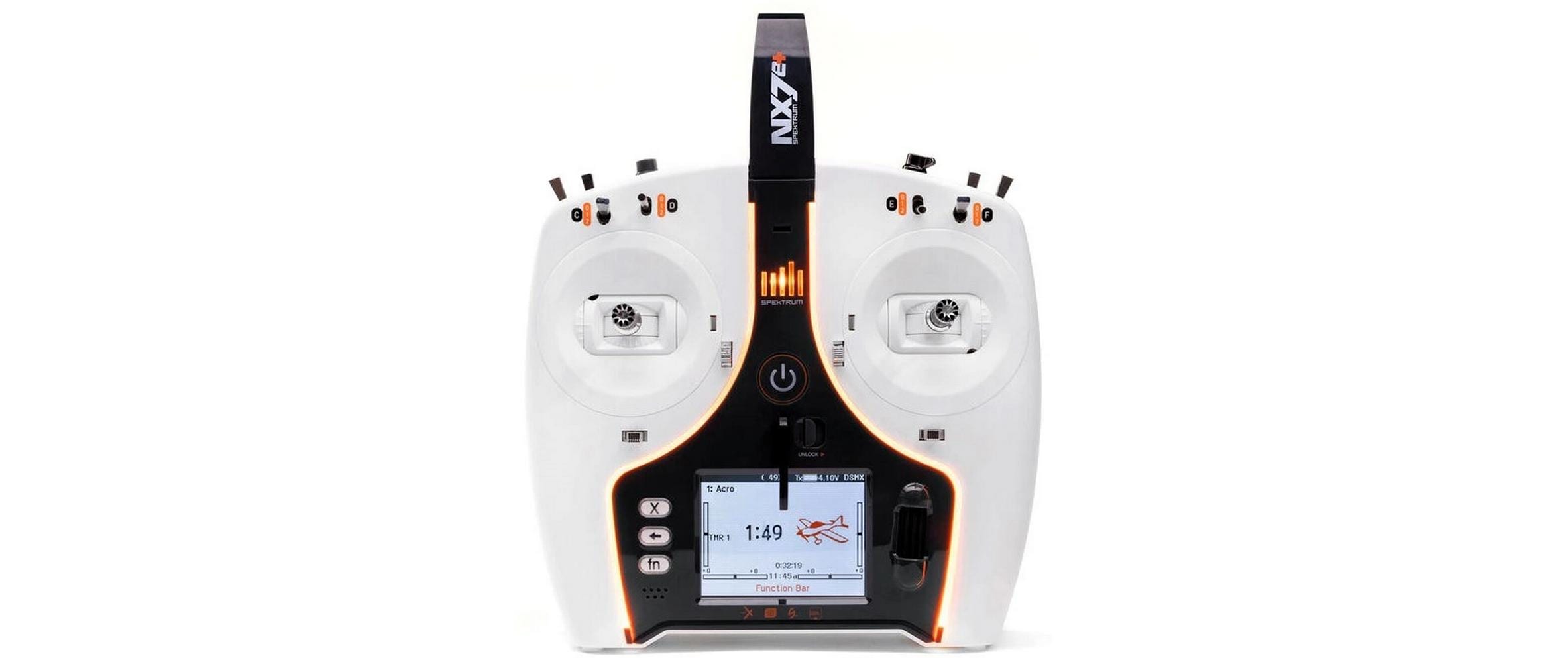 Fernsteuerung NX7e+, 14-Kanal DSMX (nur Sender)<br>Professioneller 14-Kanal-Sender für Modellflugzeuge