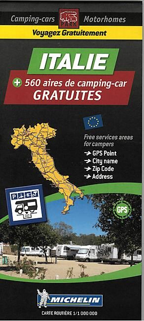 MICHELIN - AIRES CAMPING CAR EN ITALIE 1 1 000 000