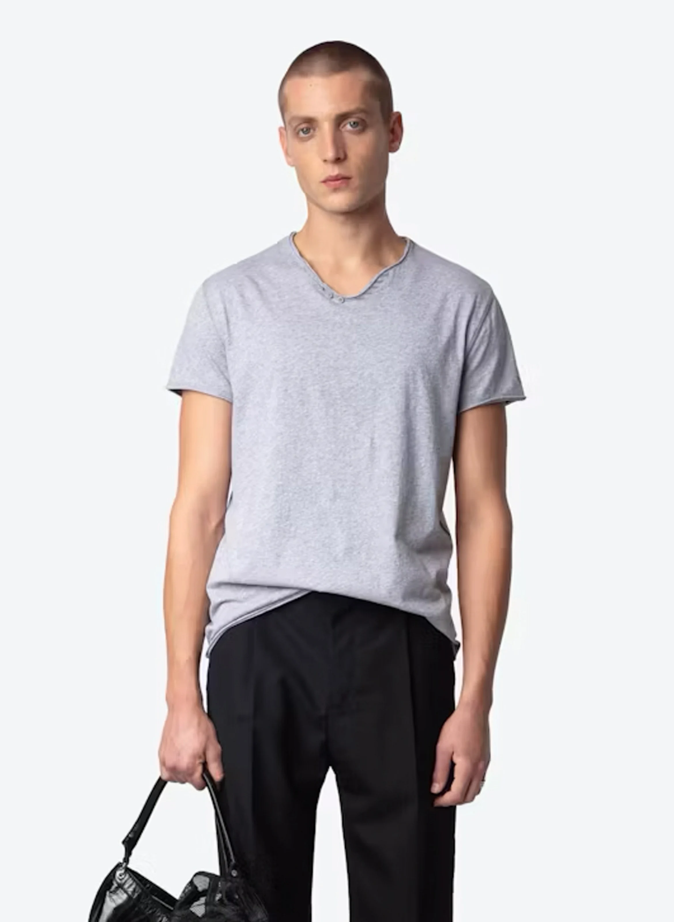 MONASTIR - Tee-shirt droit en coton bio | Gris