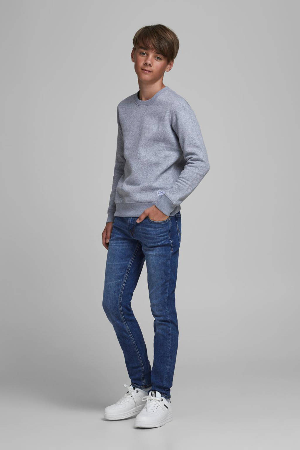 JACK & JONES slim fit jeans JJIGLENN stonewashed