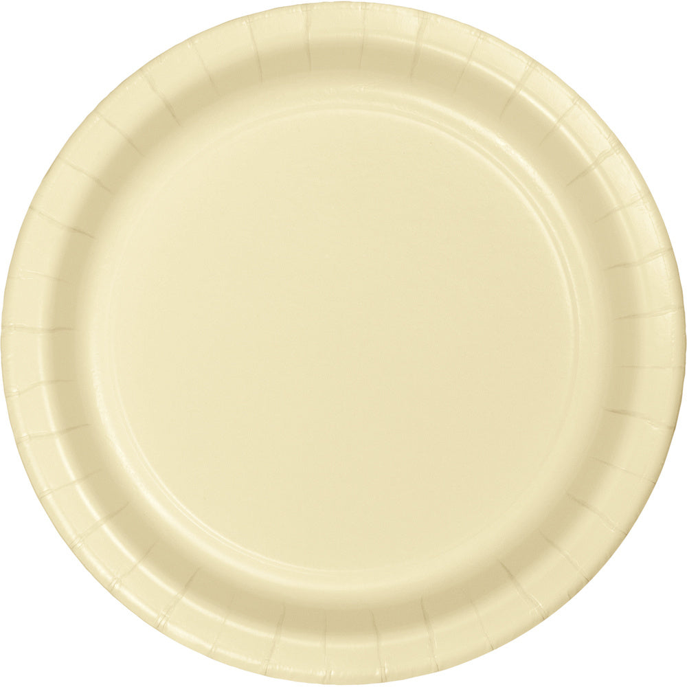 Ivoorkleurige Borden 23cm 24st
