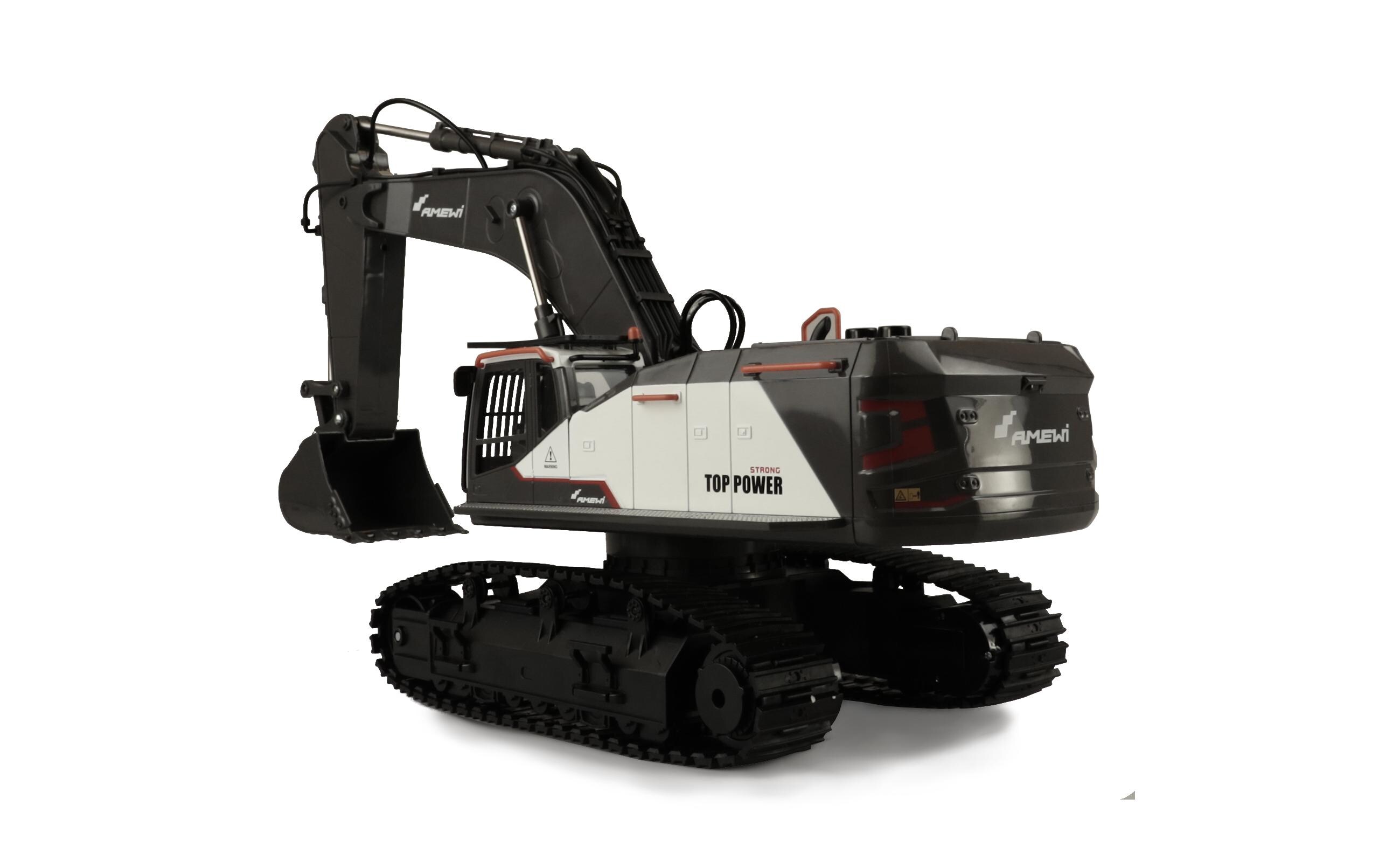 Raupenbagger ACV730 V2 Weiss, RTR, 1:14<br>Voll funktionsfähiger Kettenbagger im Massstab 1:14